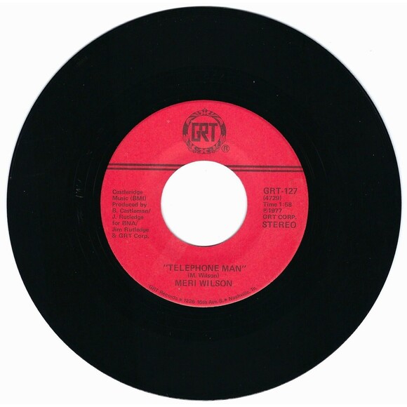 Meri Wilson 45 RPM - Telephone Man / Itinerary - GRT 127 EX Pop '77 - Picture 1 of 2